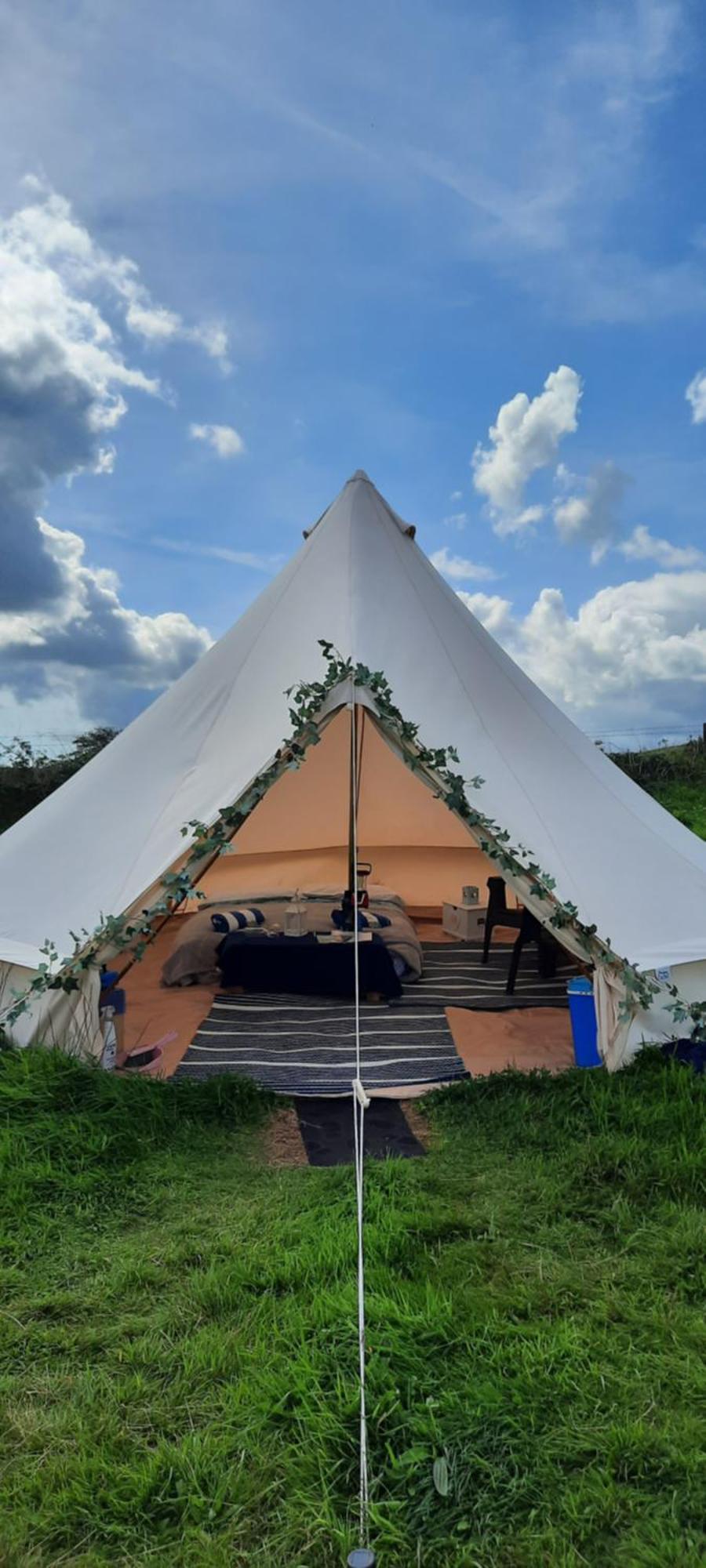Summit Camping Kit Hill Cornwall Panoramic Views Grass Pitch From 15Pn Or Bella Bell Tent 75Pn Callington Bagian luar foto